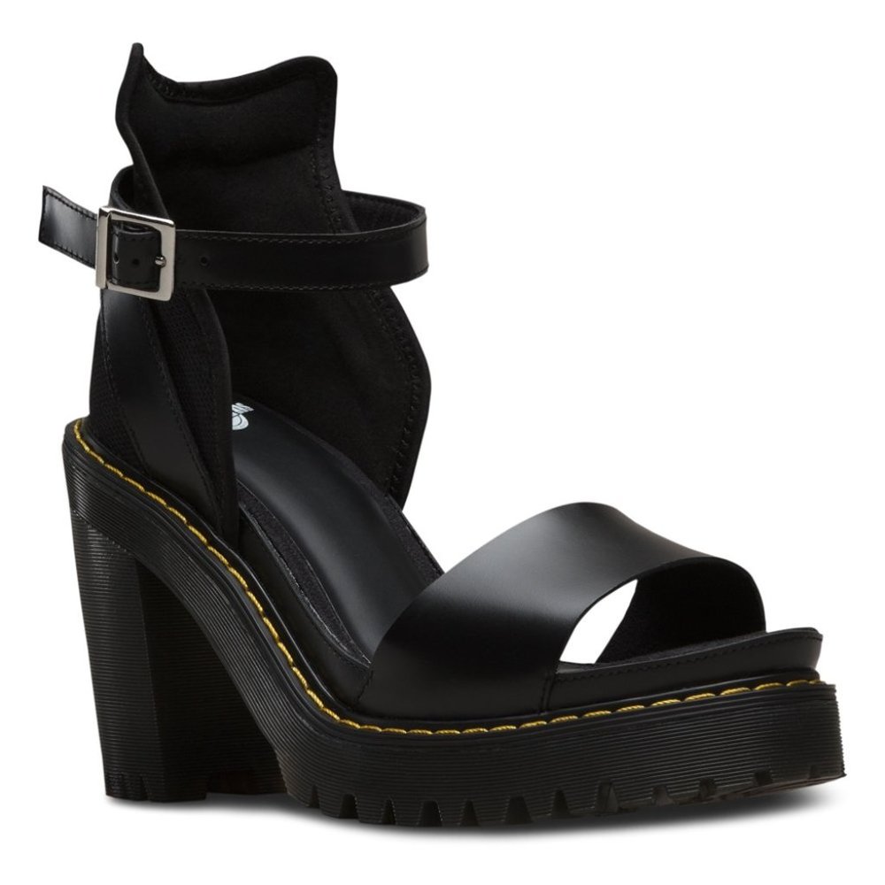 Dr. Martens Medea Heeled Leather Sandals